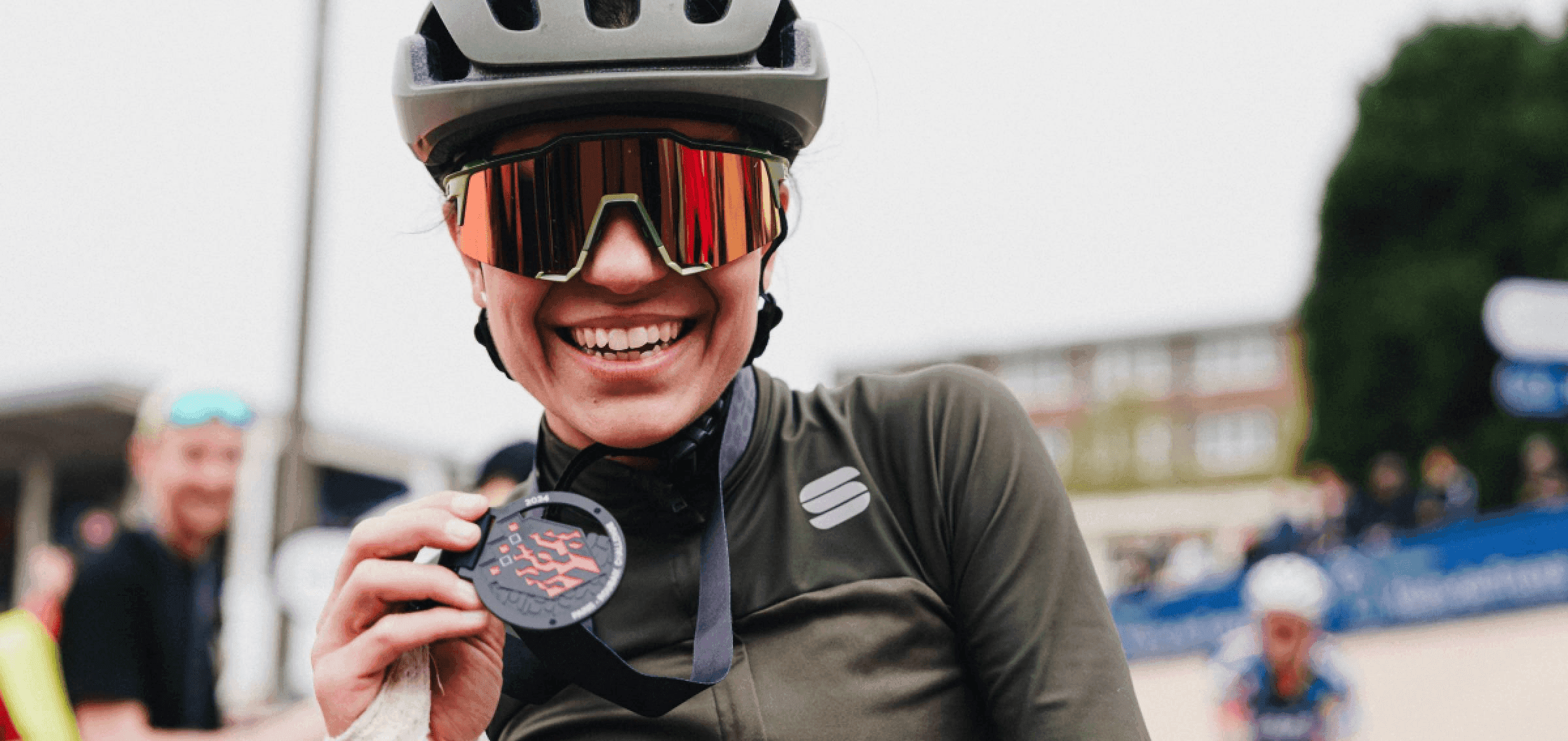 Riders battling the iconic pavé cobblestone sectors of Paris-Roubaix Challenge