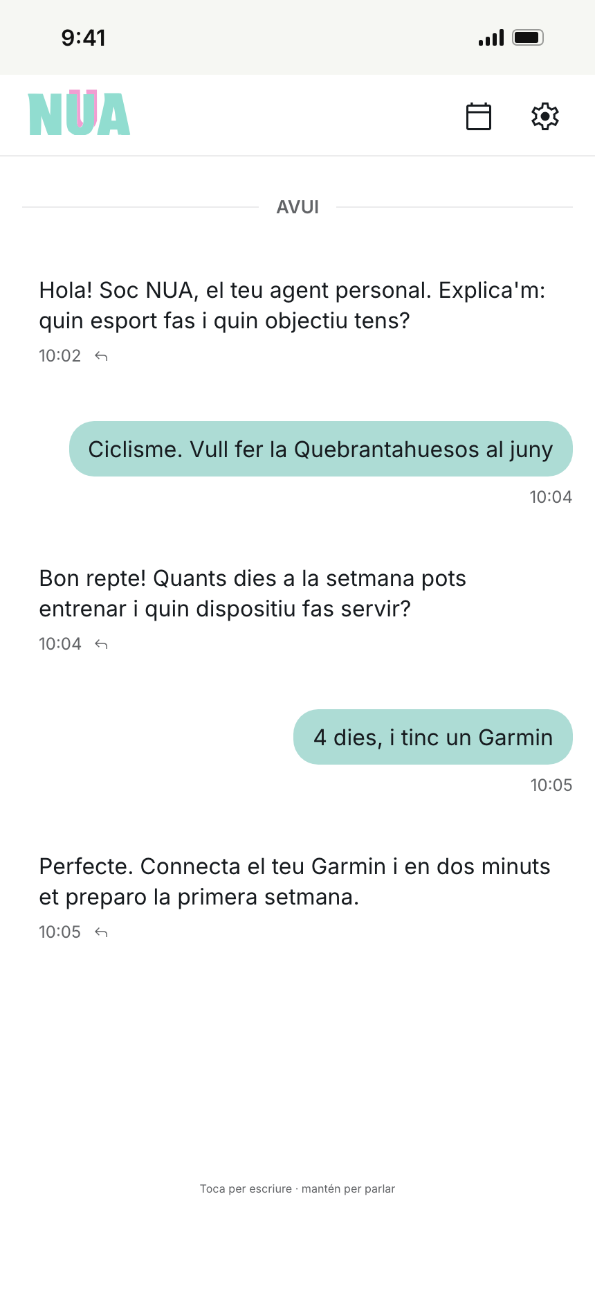 Comença en un minut
