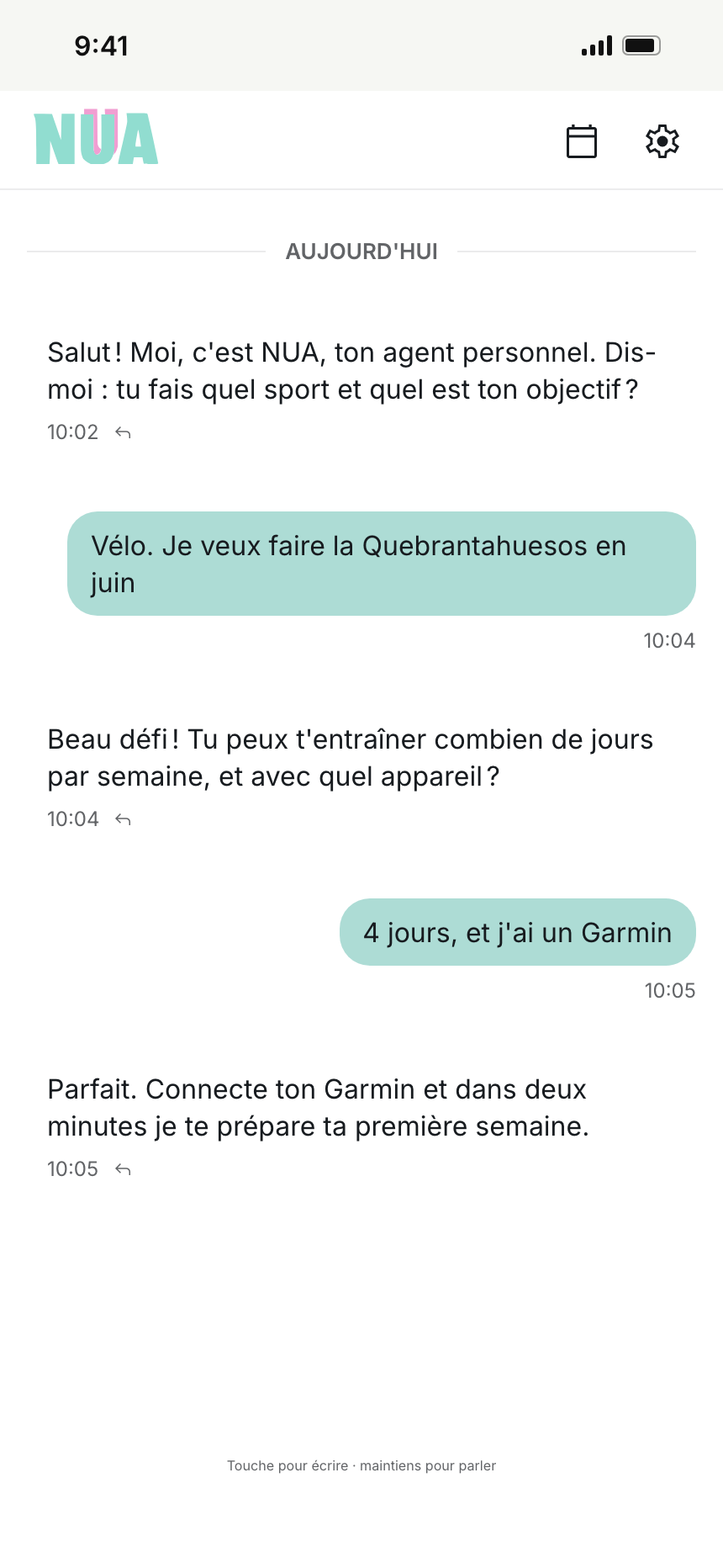 Commence en une minute