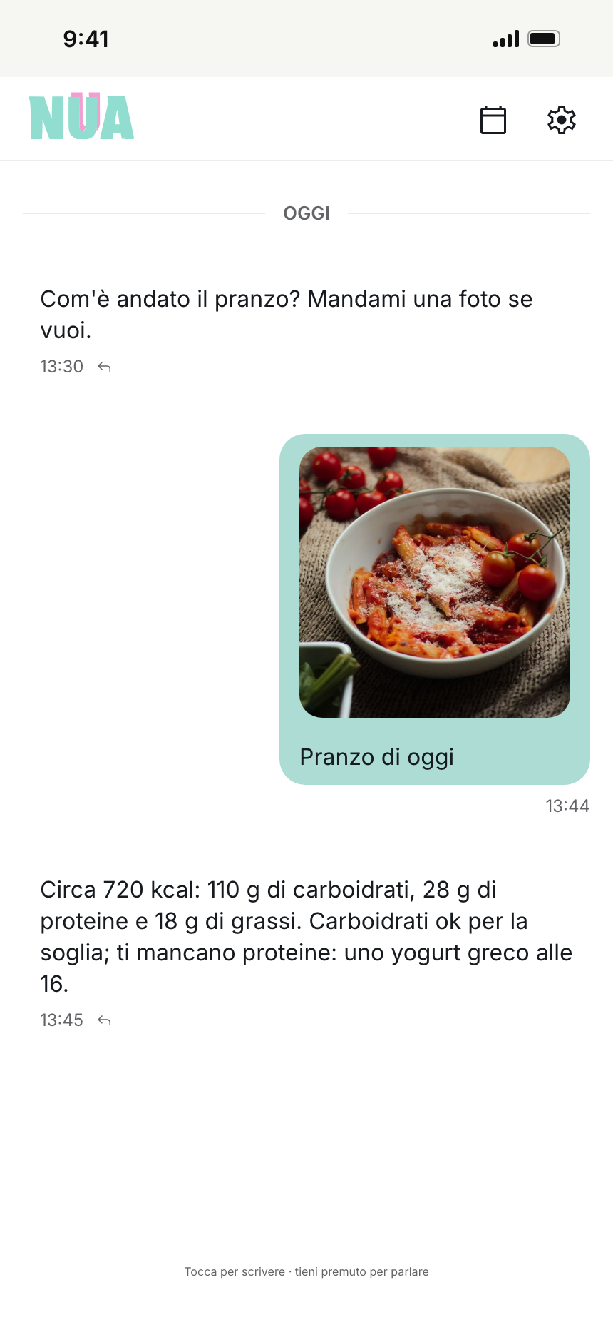 Alimentazione per ciclisti con una foto del piatto e calorie in base all'allenamento